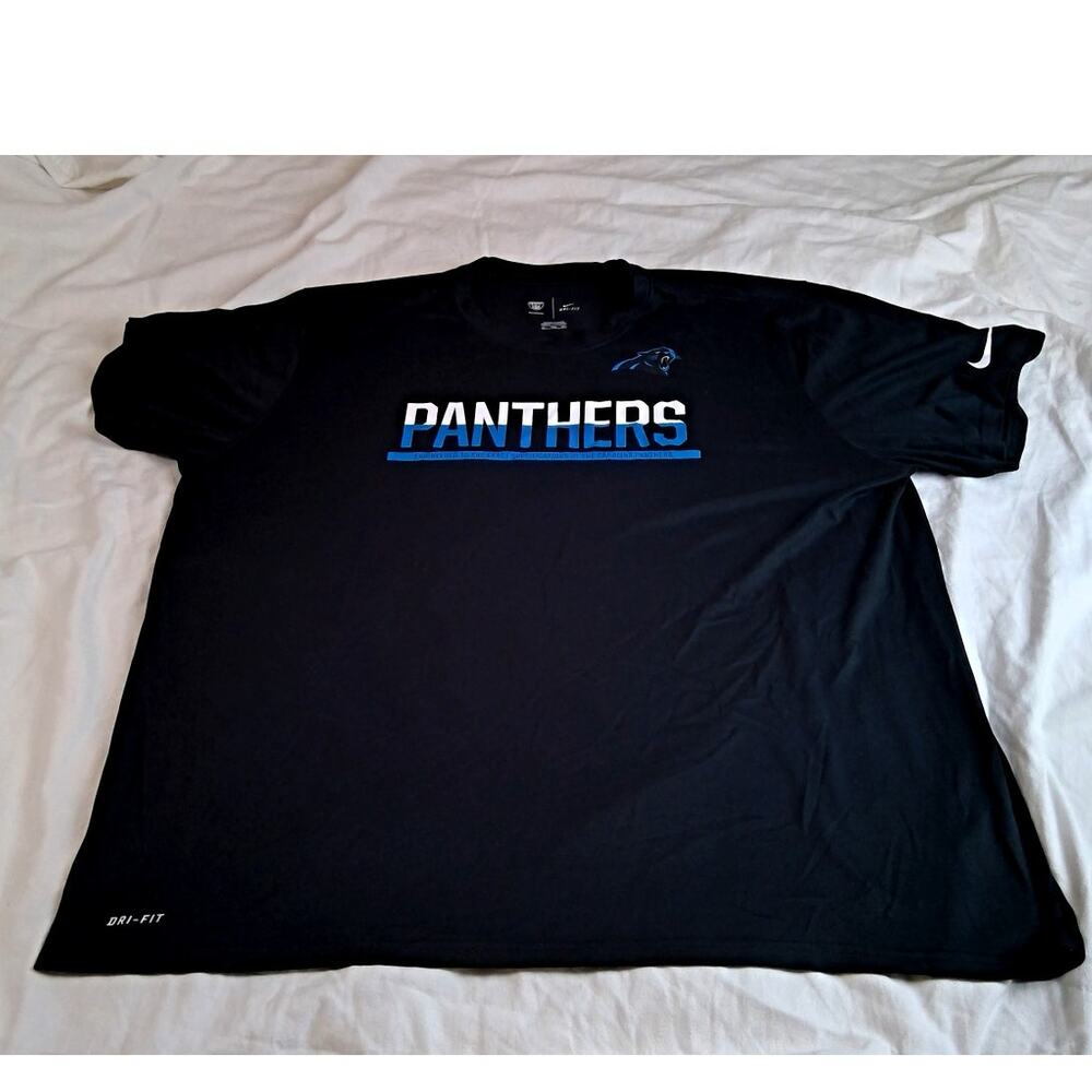 Nike Dri Fit NFL Training Carolina Panther Tee Black 3XL